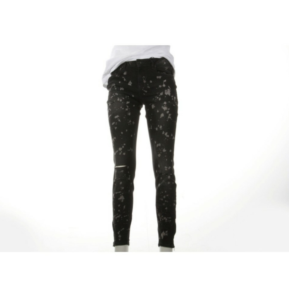 Dex Austin Bleach Splatter Distressed Super Skinny Jeans